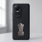 Oppo Reno 10 5G Compatible Satyamev Jayate 3D Metal Emblem Sticker