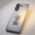 Vivo T4 Pro 5G Compatible Satyamev Jayate 3D Metal Emblem Sticker