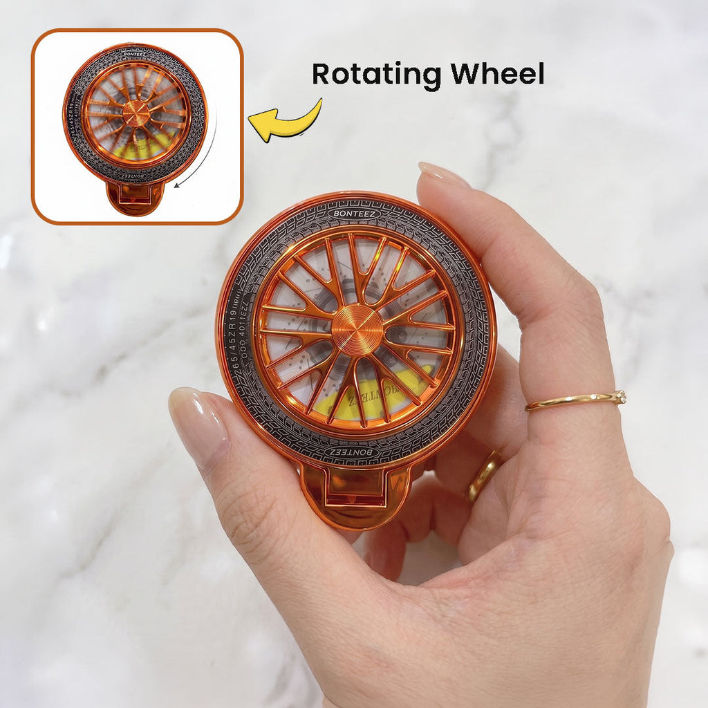OPPO Reno 15 5G Stress Buster Wheel Rotating Airbag Cosmic Orange Case