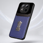 Redmi Note 15 Pro+ 5G Satyamev Jayate 3D Metal Leather Back Case