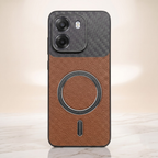 Oppo K14 5G Carbon Fiber Leather Hybrid MagSafe Magnetic Case