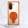 Vivo V60e 5G Invincible Bracket Ring Stand Airbag Cosmic Orange Case