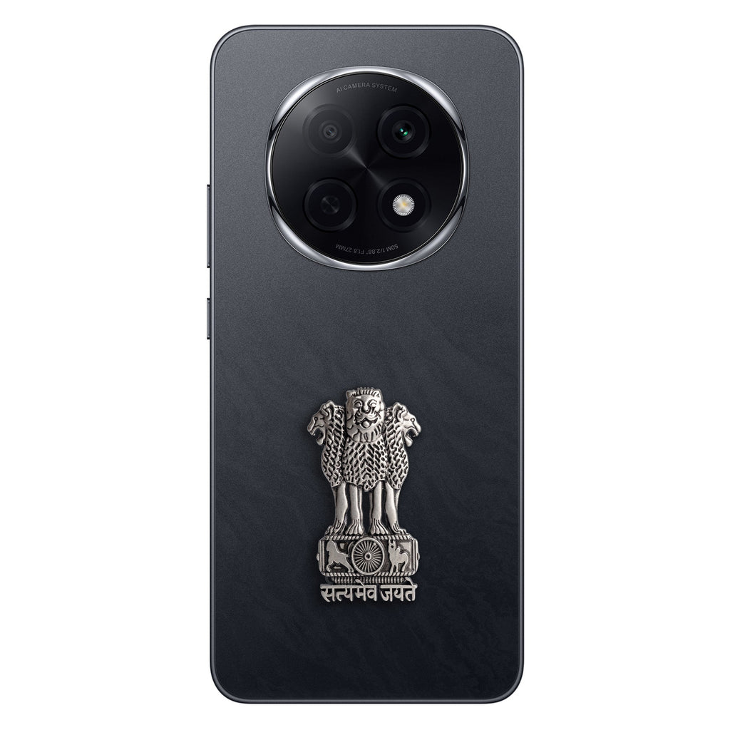 Oppo F29 Pro 5G Compatible Satyamev Jayate 3D Metal Emblem Sticker