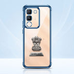 Vivo Y200 5G Satyamev Jayate 2-in-1 Emblem Transparent Shockproof Airbag Case