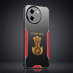 Vivo V30e 5G Satyamev Jayate 3D Metal Aluminium Back Case