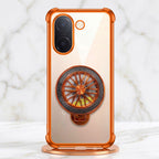 Vivo V60e 5G Stress Buster Wheel Rotating Airbag Cosmic Orange Case