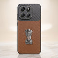 Motorola Edge 70 5g Satyamev Jayate Carbon Fiber Leather Hybrid Phone Case