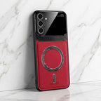 Samsung Galaxy A34 5G Premium Magsafe Magnetic Leather Lens Protective Case