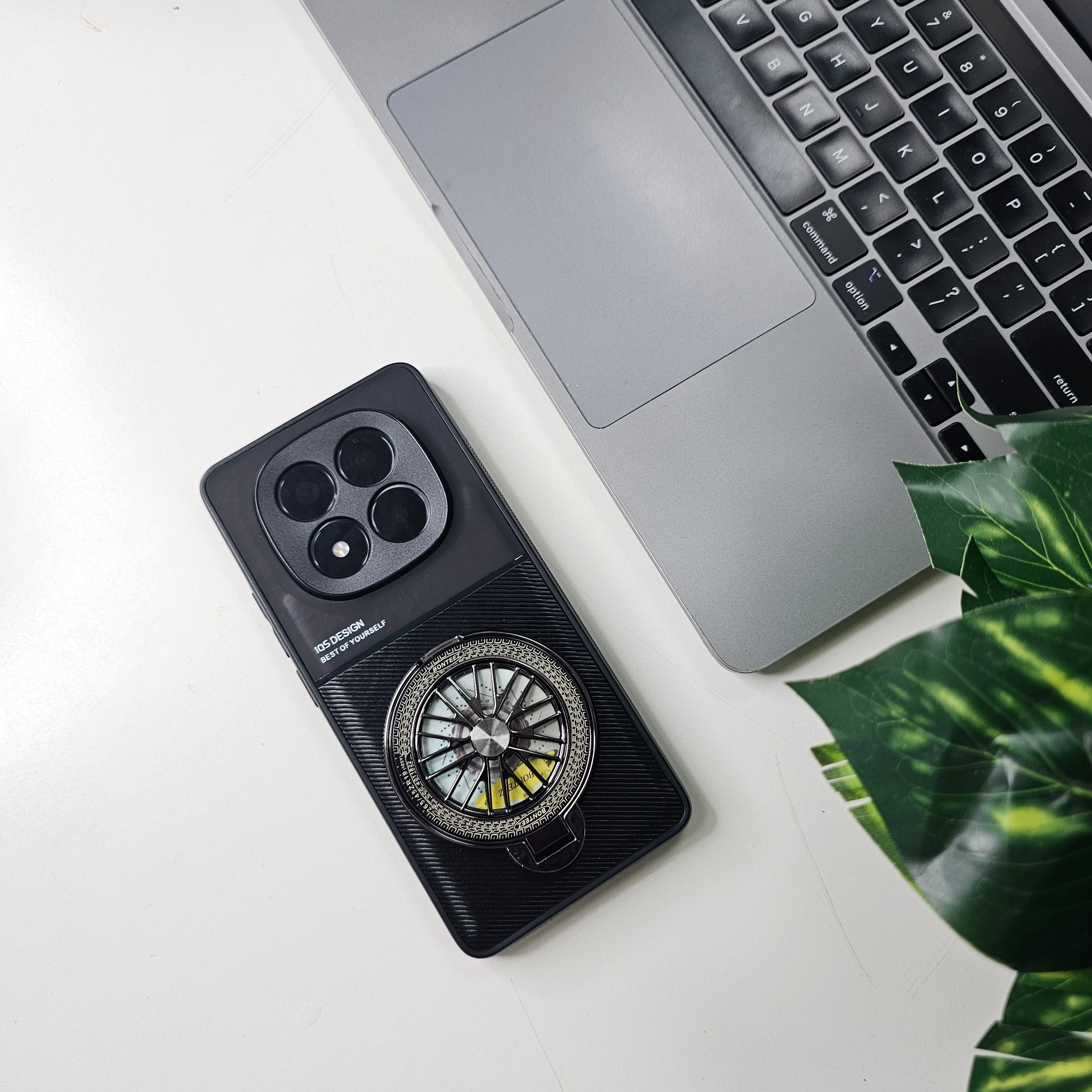 Redmi Note 14 Pro 5G Best Selling Stress Buster Wheel Hybrid Scratch Resistant Back Case