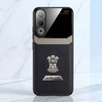 Oppo K12x 5G Satyamev Jayate 2-in-1 Emblem Leather Lens Protective Back Case