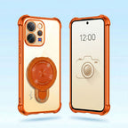 Vivo V70 5G Invincible Bracket Ring Stand Airbag Cosmic Orange Case