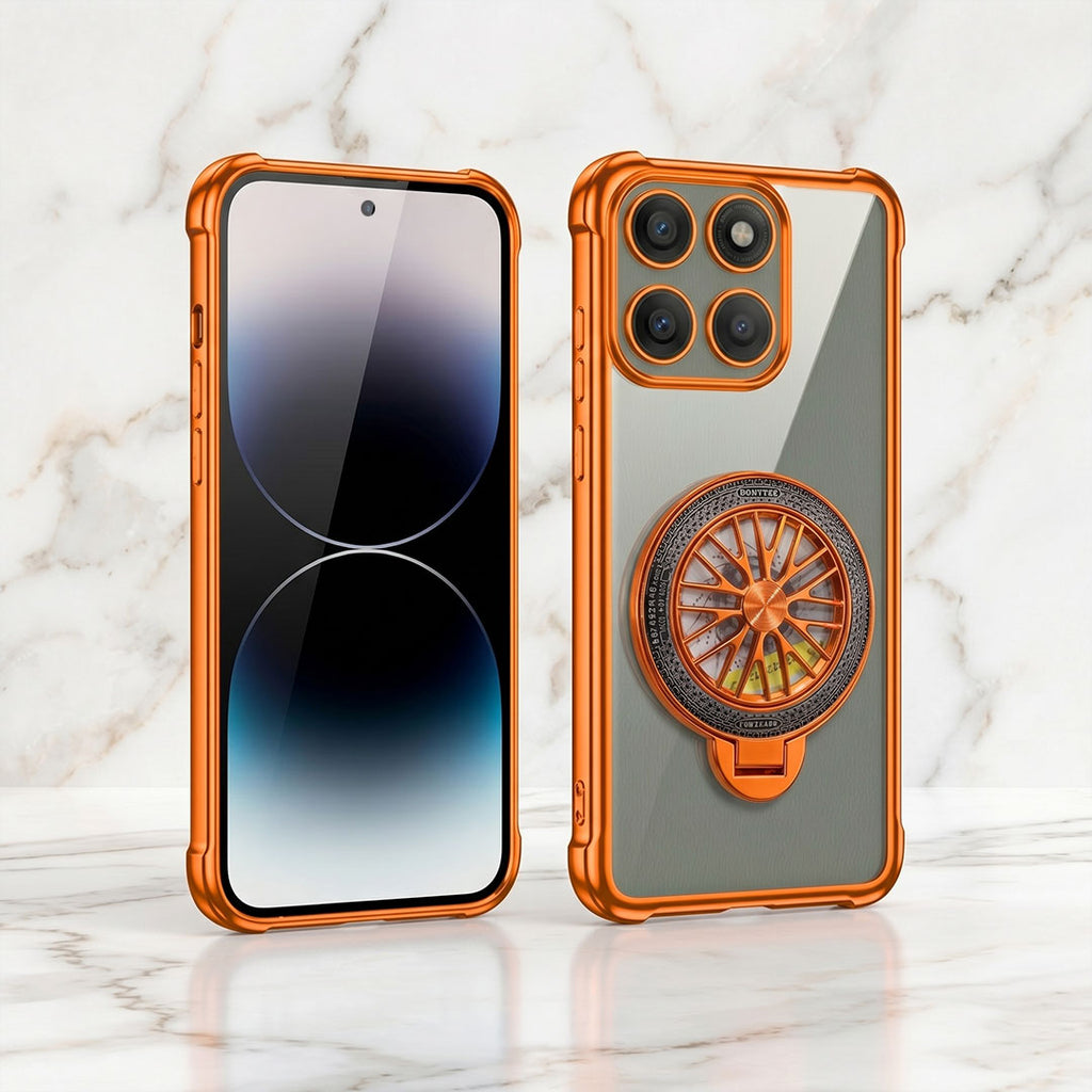 Motorola Edge 60 Pro 5G Stress Buster Wheel Rotating Airbag Cosmic Orange Case