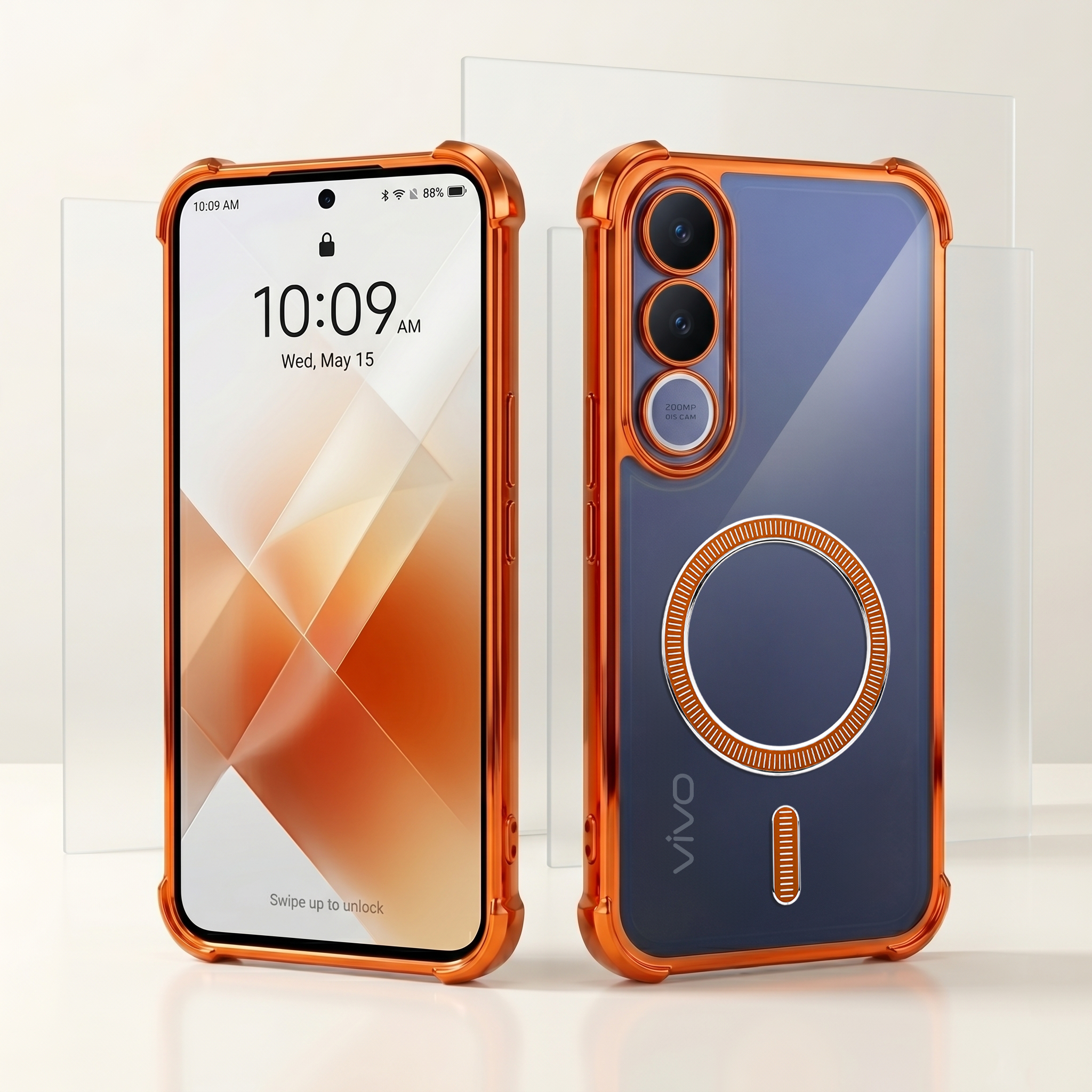 Vivo V70 FE 5G Magsafe Airbag Cosmic Orange Case