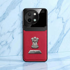 Vivo Y58 5G Satyamev Jayate 2-in-1 Emblem Leather Lens Protective Back Case