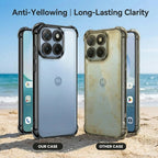 Motorola Edge 60 Pro 5G Anti-Yellow Electroplating Transparent Airbags Case