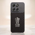 Motorola Edge 60 Pro 5g Satyamev Jayate Carbon Fiber Leather Hybrid Phone Case