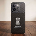 Oppo Reno 15 Pro Mini 5G Satyamev Jayate 2-in-1 Emblem Carbon Fiber Leather Phone Case