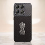 Motorola Edge 70 Pro 5g Satyamev Jayate Carbon Fiber Leather Hybrid Phone Case