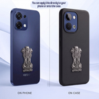 OPPO F31 5G Compatible Satyamev Jayate 3D Metal Emblem Sticker