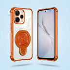 Oppo Reno 15 5G Invincible Bracket Ring Stand Airbag Cosmic Orange Case