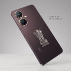 Vivo Y27 5G Compatible Satyamev Jayate 3D Metal Emblem Sticker