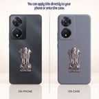 Vivo T2 5G Compatible Satyamev Jayate 3D Metal Emblem Sticker