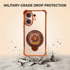 Vivo V60 5G Stress Buster Wheel Rotating Airbag Cosmic Orange Case
