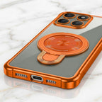 Motorola Edge 60 Pro 5G Invincible Bracket Ring Stand Airbag Cosmic Orange Case
