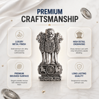 Vivo Y29 5G Compatible Satyamev Jayate 3D Metal Emblem Sticker