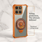 Motorola Edge 60 Pro 5G Stress Buster Wheel Rotating Airbag Cosmic Orange Case
