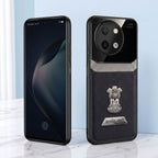 Vivo Y58 5G Satyamev Jayate 2-in-1 Emblem Leather Lens Protective Back Case