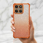 Motorola Edge 60 Pro 5G Luxury Shockproof Shimmer Airbag Cosmic Orange Case