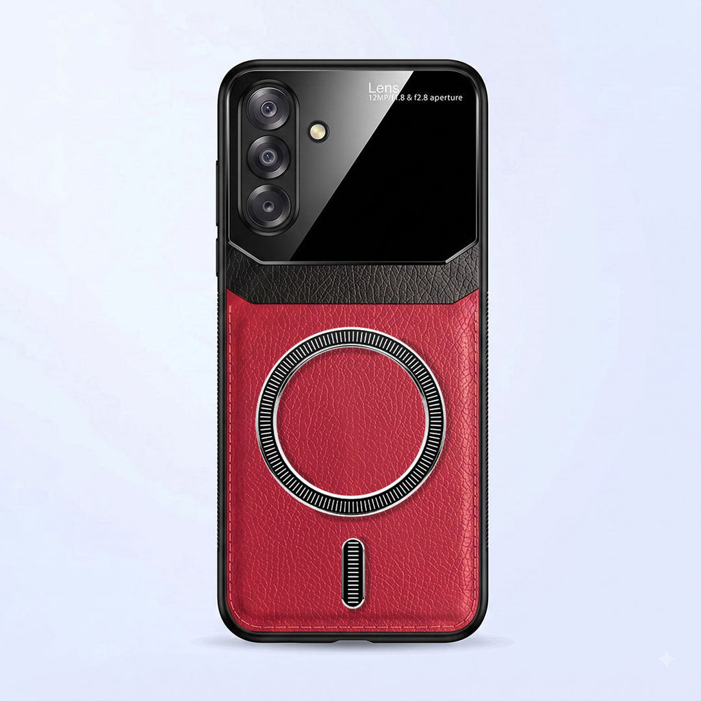 Samsung Galaxy A26 5G Premium Magsafe Magnetic Leather Lens Protective Case