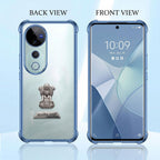 Vivo V40 Pro 5G Satyamev Jayate 2-in-1 Emblem Transparent Shockproof Airbag Case