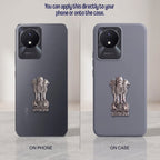 Vivo Y02t 5G Compatible Satyamev Jayate 3D Metal Emblem Sticker