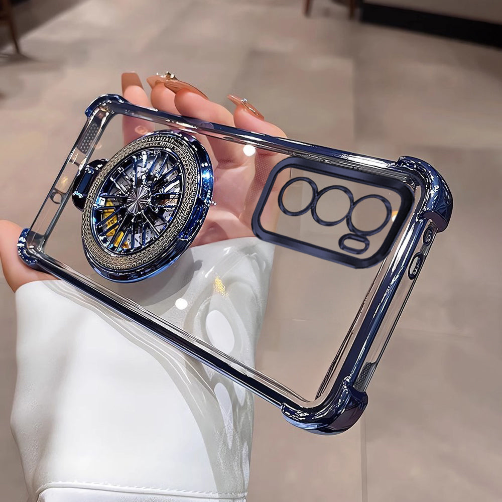 Oppo Reno12 5G Premium Stress Buster Wheel Rotating Shockproof Airbags Case