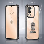 Vivo Y200 5G Satyamev Jayate 2-in-1 Emblem Transparent Shockproof Airbag Case
