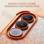 Vivo V70 FE 5G Luxury Shockproof Shimmer Airbag Cosmic Orange Case