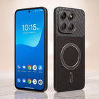 Motorola Edge 70 Fusion 5G Carbon Fiber Leather Hybrid MagSafe Magnetic Case
