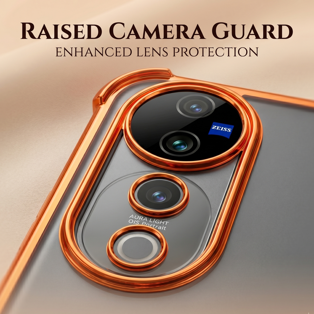 Vivo V40 Pro 5G Stress Buster Wheel Rotating Airbag Cosmic Orange Case