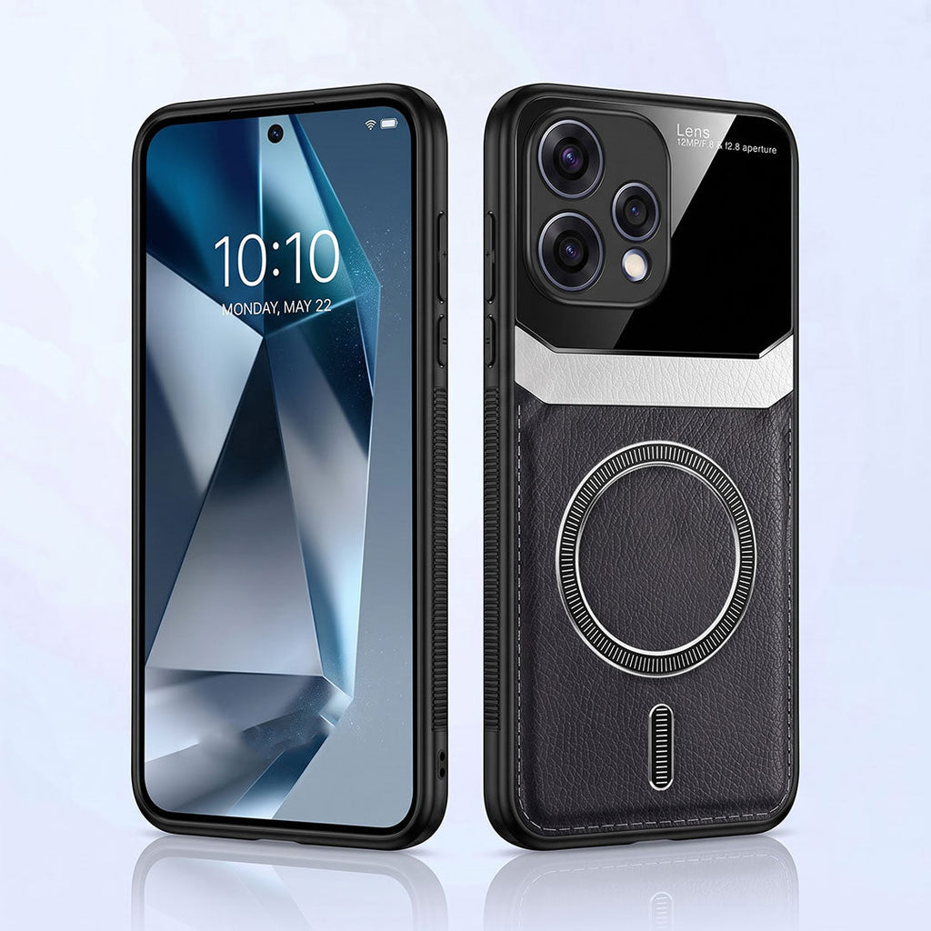 Oppo Reno 15 5G Premium Magsafe Magnetic Leather Lens Protective Case