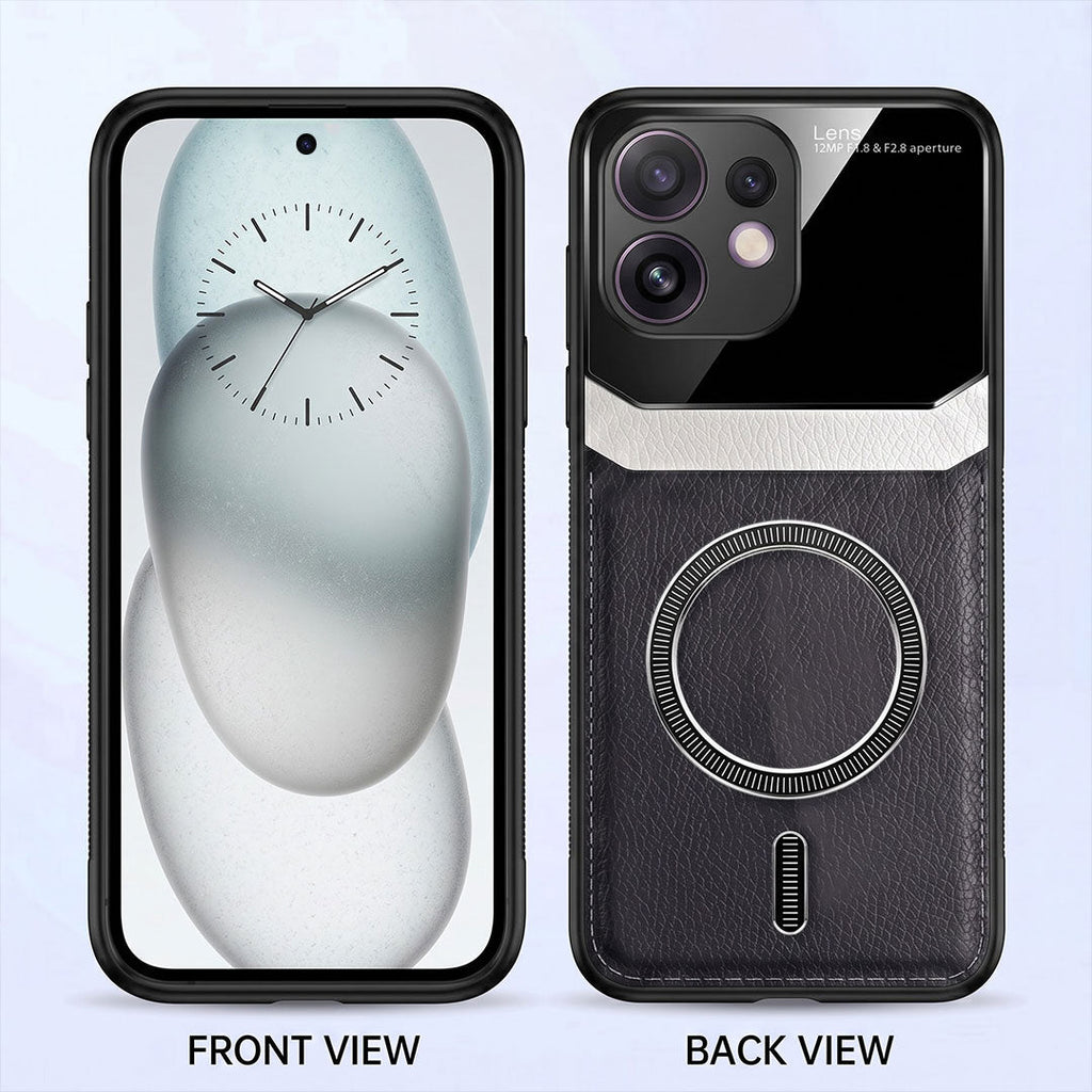 Oppo Reno 16 5G Premium Magsafe Magnetic Leather Lens Protective Case