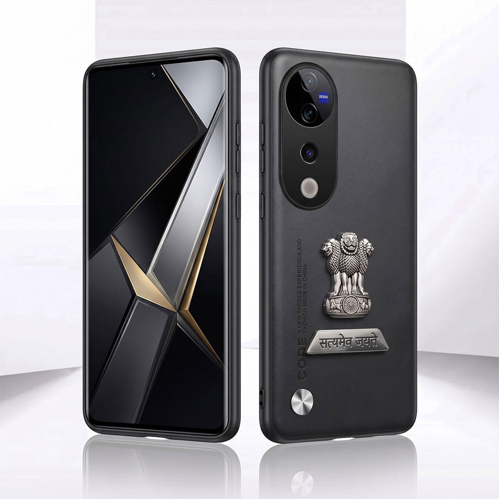 Vivo T3 Ultra 5G Satyamev Jayate 2-in-1 Emblem Vegan Leather Back Case