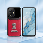 Oppo A59 5G Satyamev Jayate 2-in-1 Emblem Leather Lens Protective Back Case