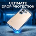 Vivo V60 5G Anti-Yellow Electroplating Transparent Airbags Case