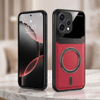 Oppo Reno 15 5G Premium Magsafe Magnetic Leather Lens Protective Case