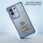 Vivo T4x 5G Satyamev Jayate 2-in-1 Emblem Transparent Shockproof Airbag Case