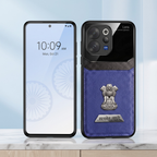 Vivo V70 5G Satyamev Jayate 2-in-1 Emblem Leather Lens Protective Back Case