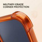 Vivo V70 FE 5G Invincible Bracket Ring Stand Airbag Cosmic Orange Case