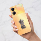 Vivo t2x 5G Compatible Satyamev Jayate 3D Metal Emblem Sticker